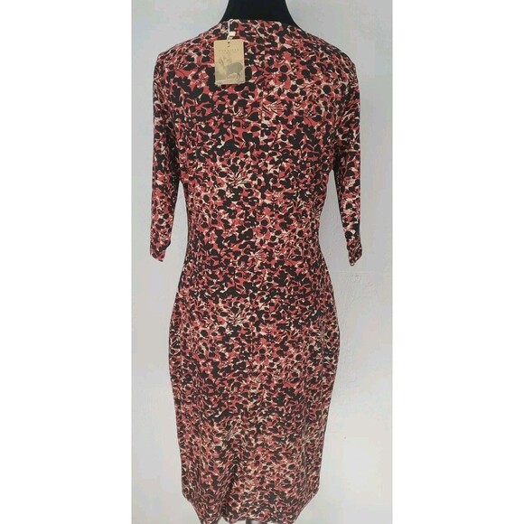 Muted Neutrals Cotton Midi Bodycon Pencil Dress NWT | Peruvian Connection M - Picture 7 of 10